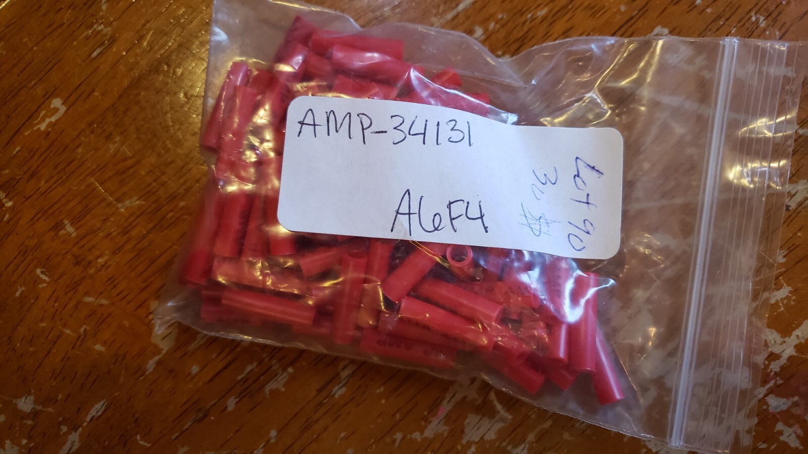 NEW LOT of 90 AMP Parallel Splice, PLASTI-GRIP Ser. 22-16 AWG 1.42 mm² # 34131