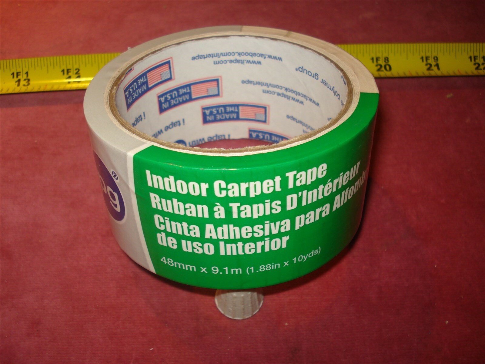 (1467.) Indoor Carpet Tape IPG9971 1.88″ x 10 Yards Made in USA
