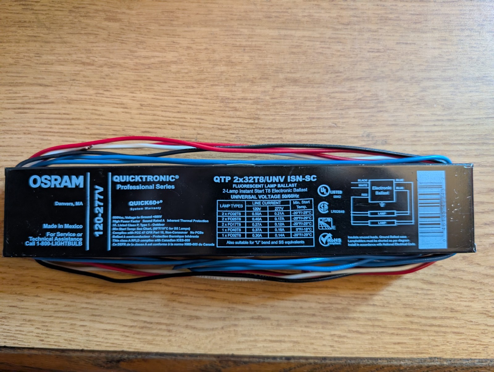 Osram QTP2X32T8/UNV ISN-SC *FREE SHIPPING*