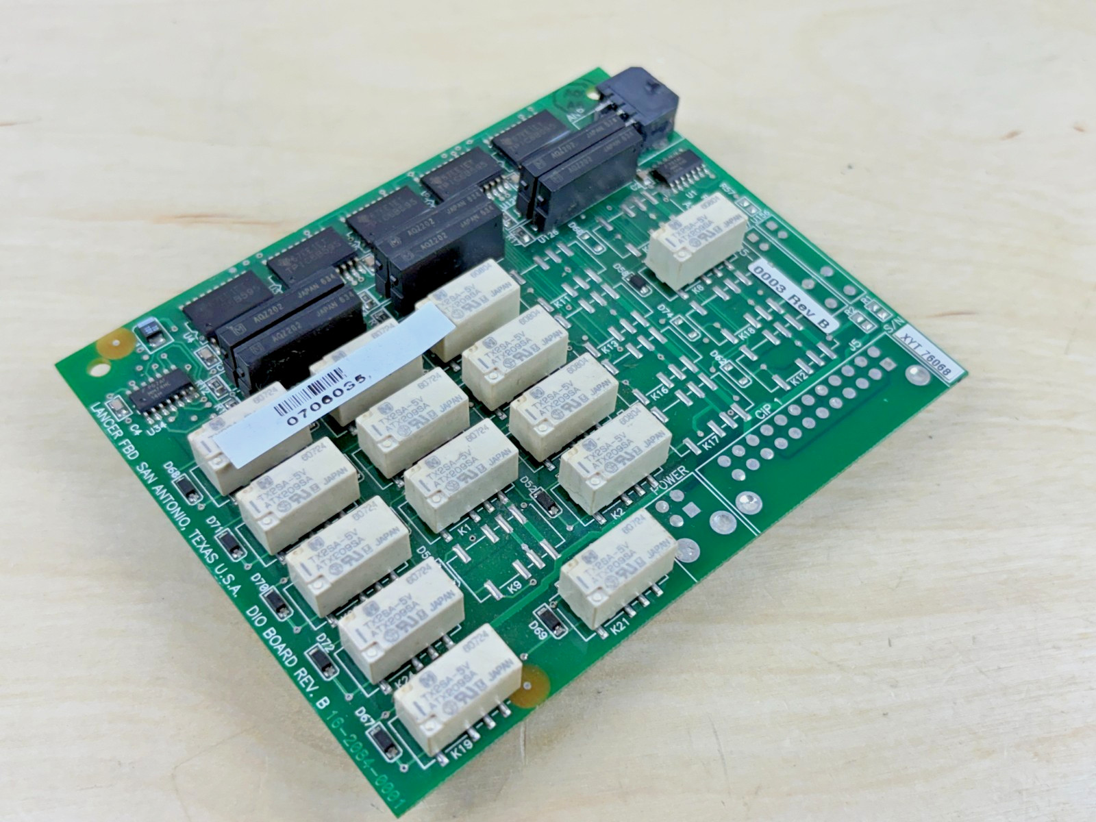 Lancer FBD 16-2085-0003 Rev B DIO Board, 16-2084-001