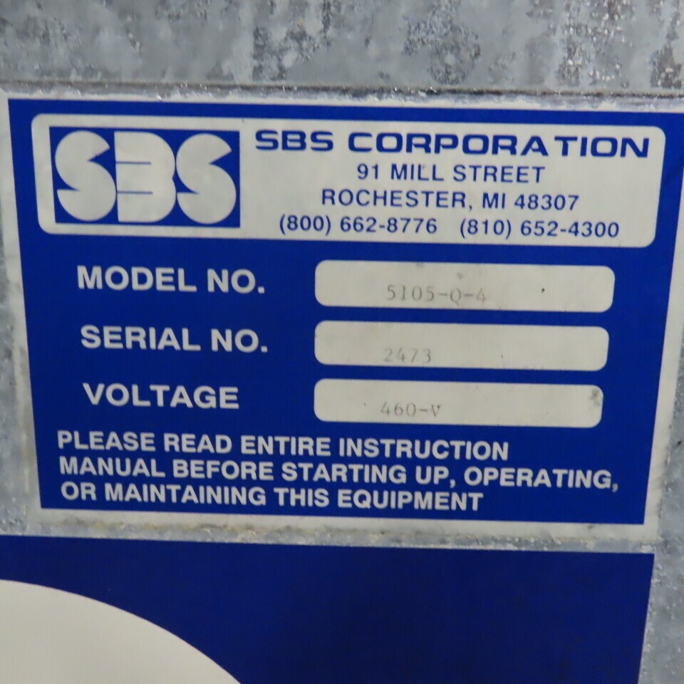 SBS 5105-Q-4 60″ x 120″ Dual Fan Air Cooled Water Oil Chiller 208-230/460V 3Hp
