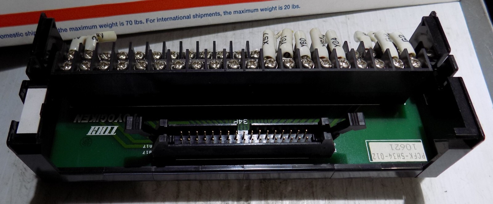 TOGI TOYOGIKEN PCFK-5H34-012 10621 terminal board