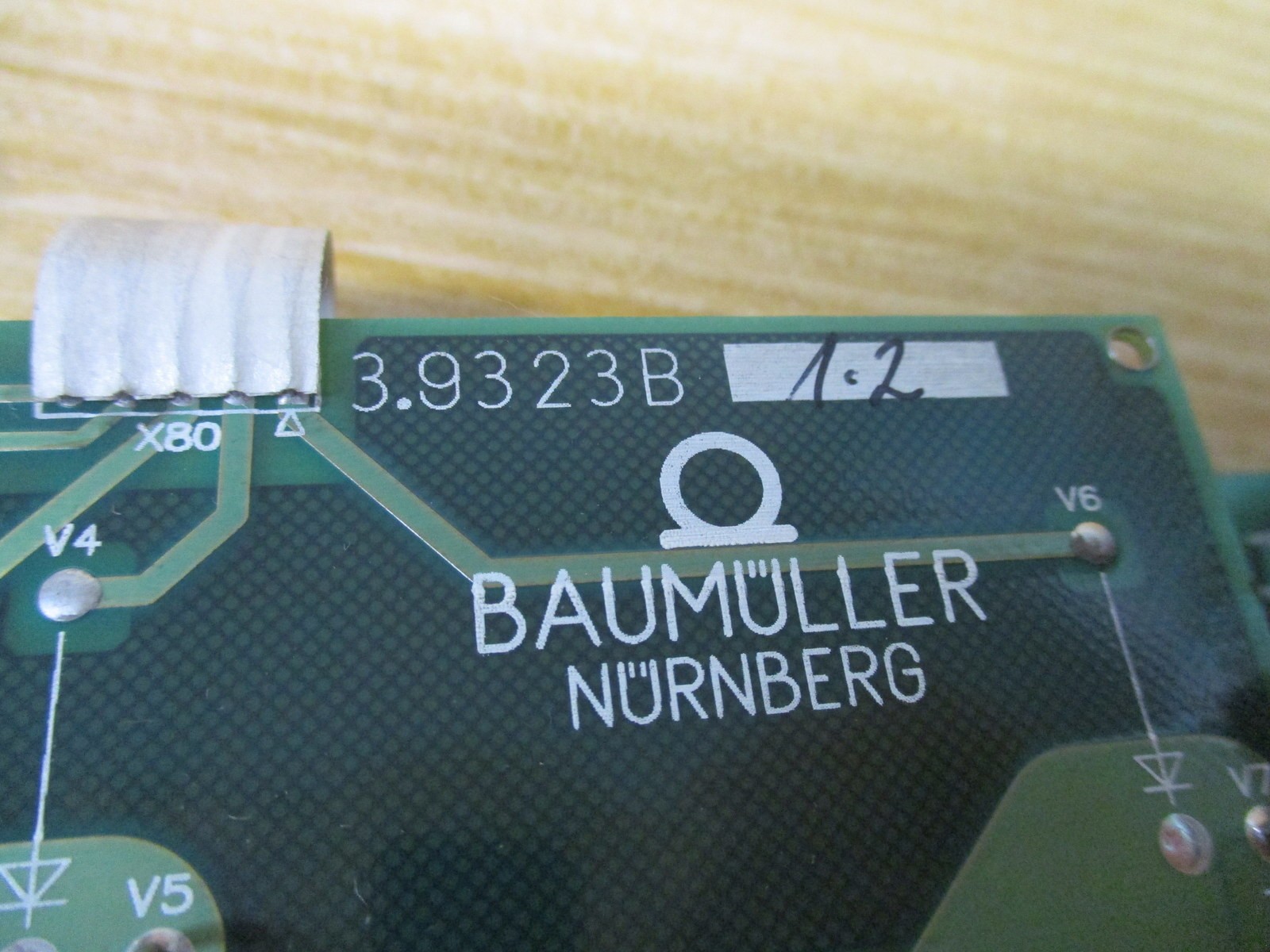 Baumuller 3.9316F Circuit Board 39316F 11.8; W/ 3.9323B Board