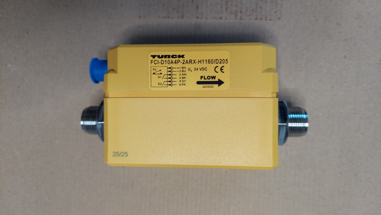 New Turck FCI-D10A4P-2ARX-H1160/D205 6870681 Inline Flow Monitor Sensor