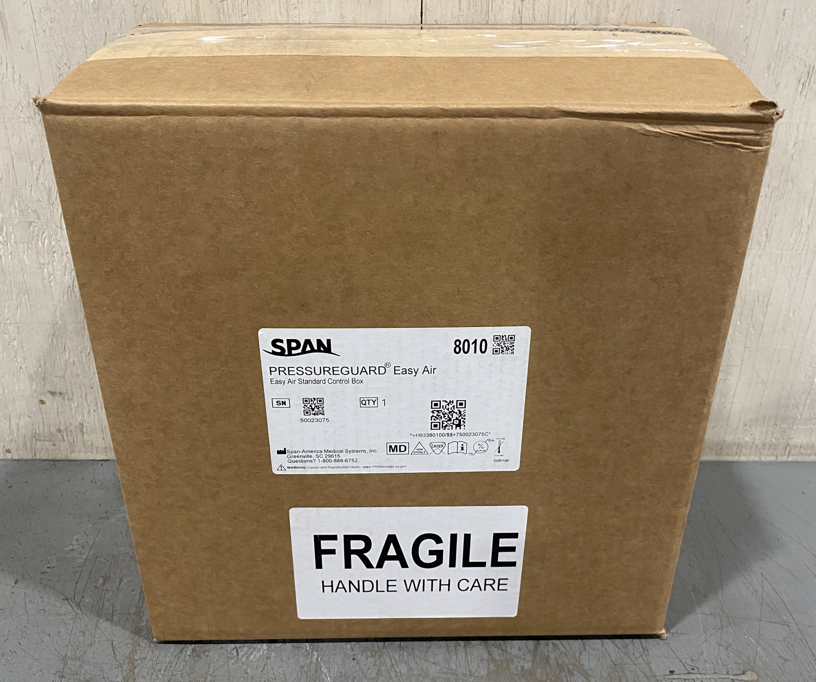 Span America Pressure Guard Easy Air LR Control Box Pump 8210