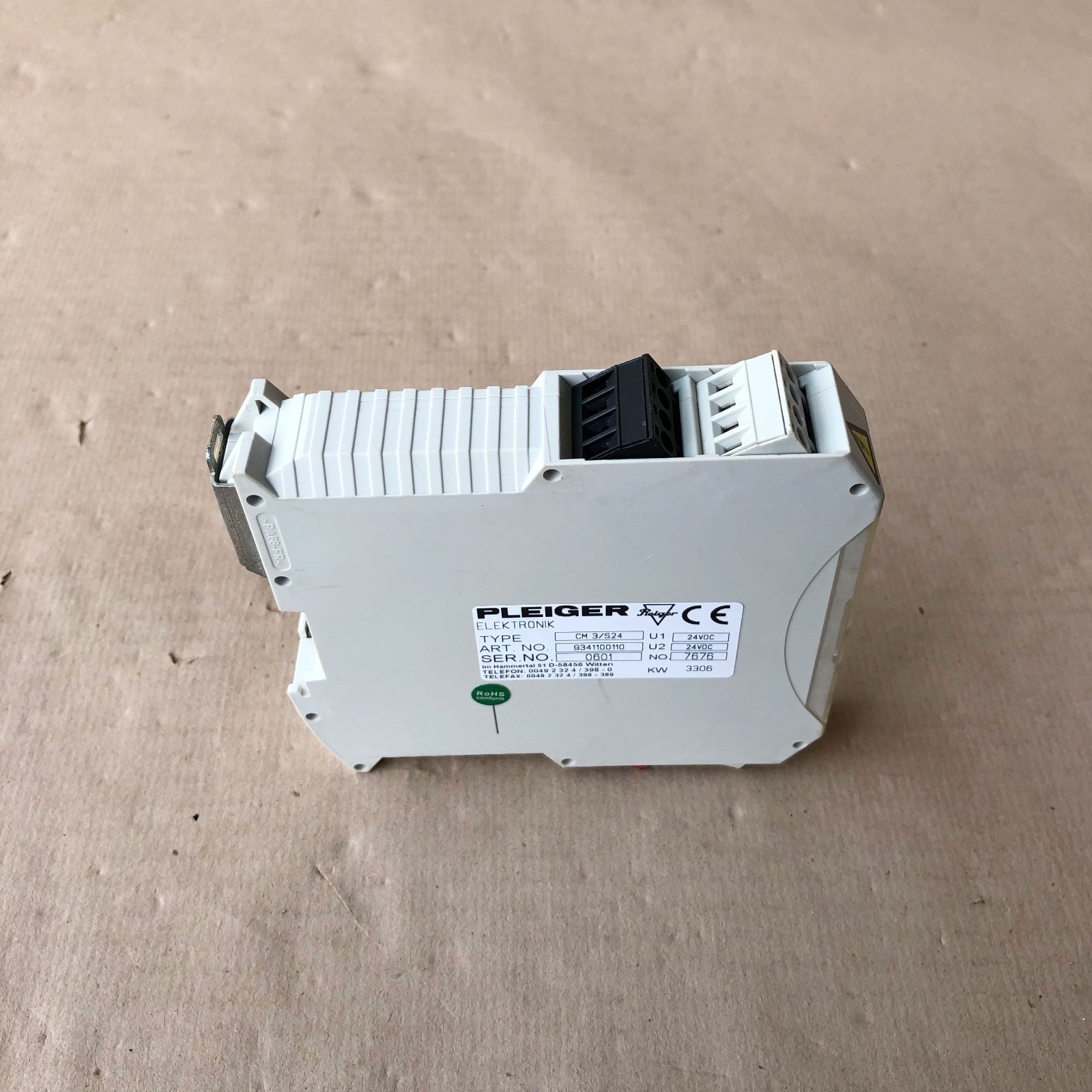 PLEIGER CM3 S24 CONTROL MODULE 9341100110