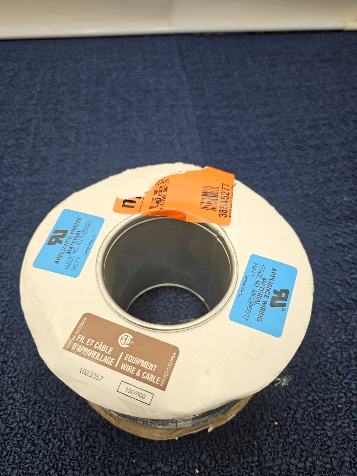 RS PRO 180-5956 100M Black 2.5mm² Hook Up Wire, 14 AWG PVC TI3 Insulation