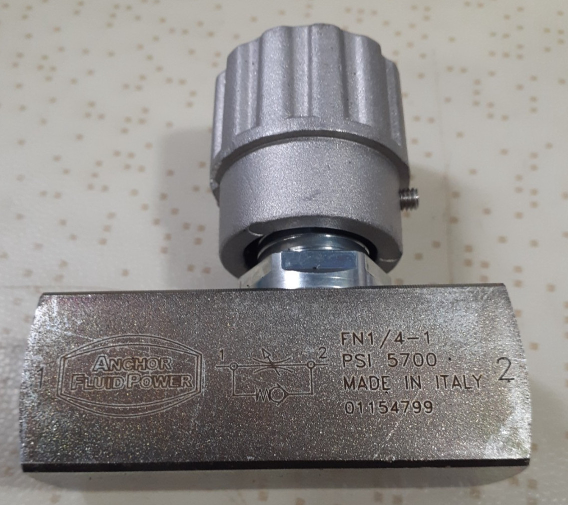 Anchor Fluid Power FN1/4-1 Carbon Steel Flow Control Valve 5700 MAX. PSI