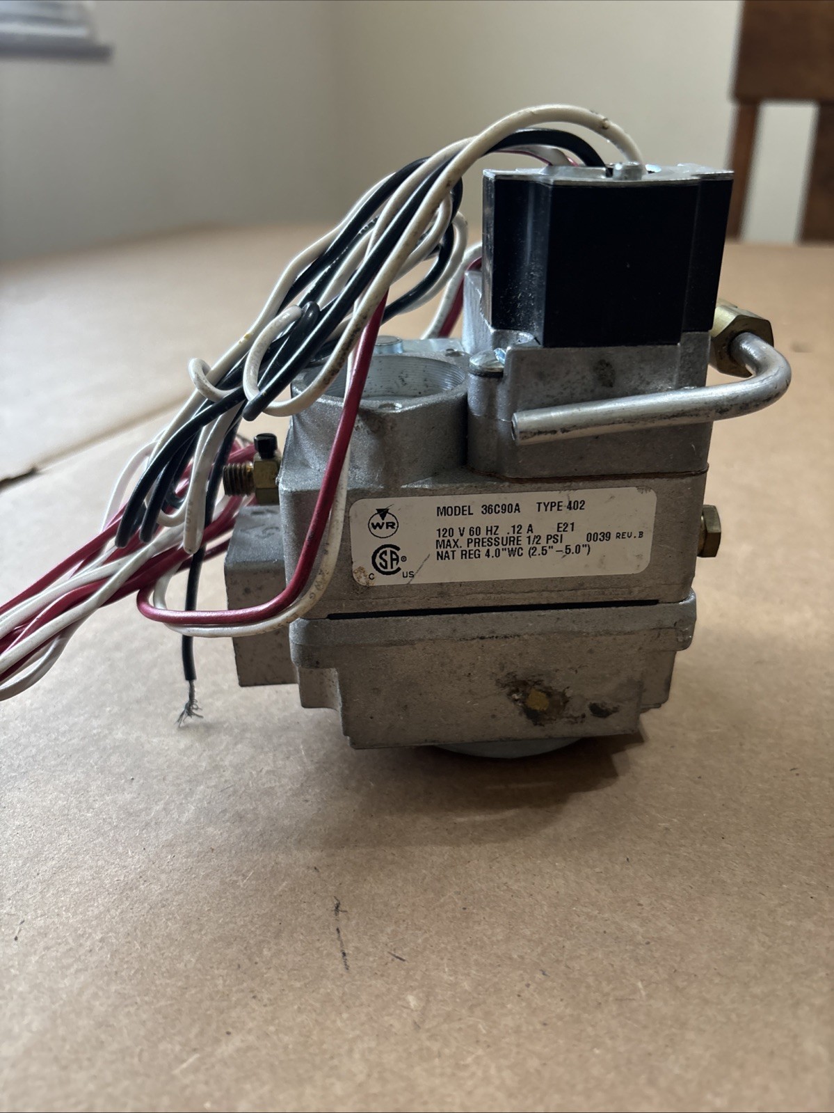 GAS VALVE NAT/LP 3/4 120V 36C90A