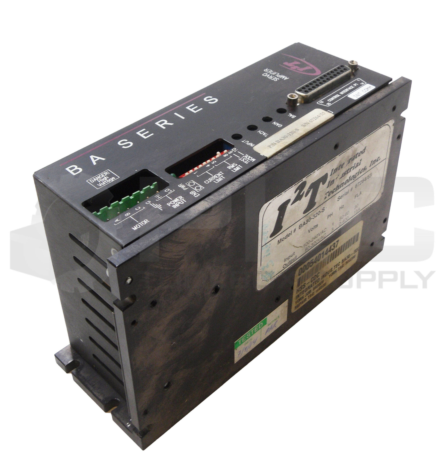 INTERGRATED INDUSTRIAL TECHNOLOGIES BA30-320-S SERVO AMPLIFIER 240VAC
