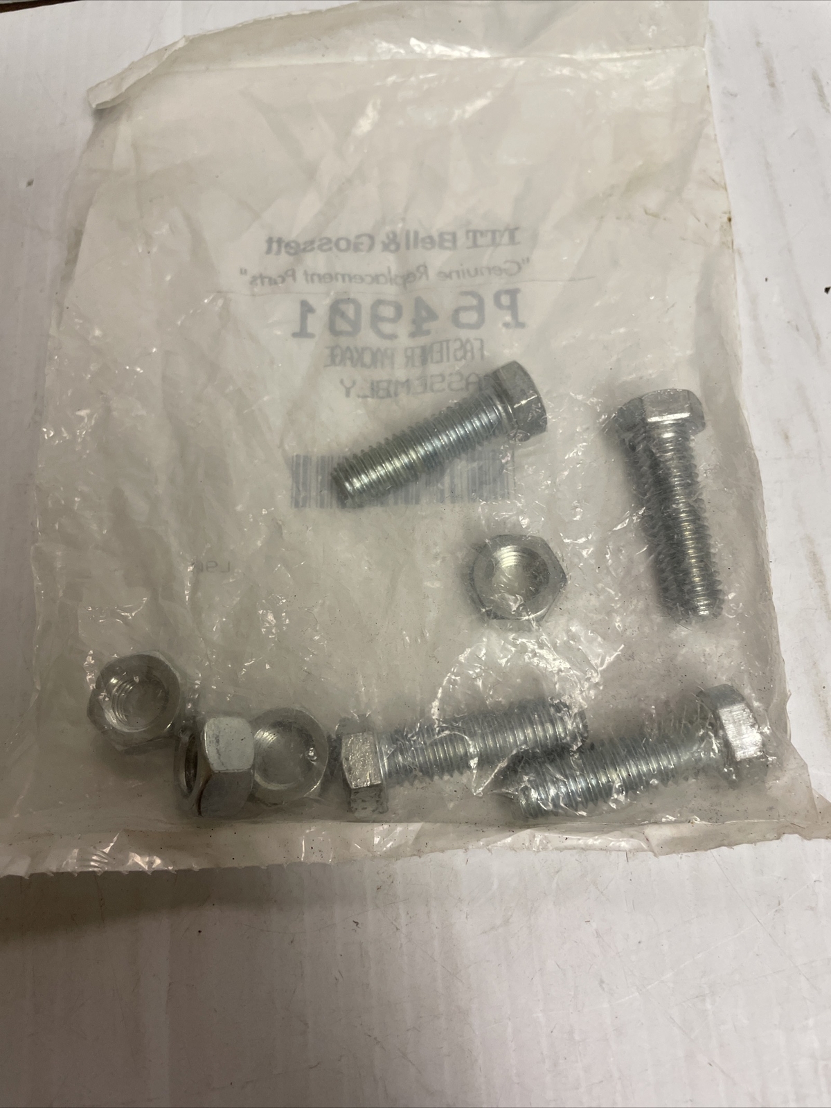 Bell and Gossett Flange Fastener Bolt Package P64901 B&G ITT PUMP FLNG BOLT KIT