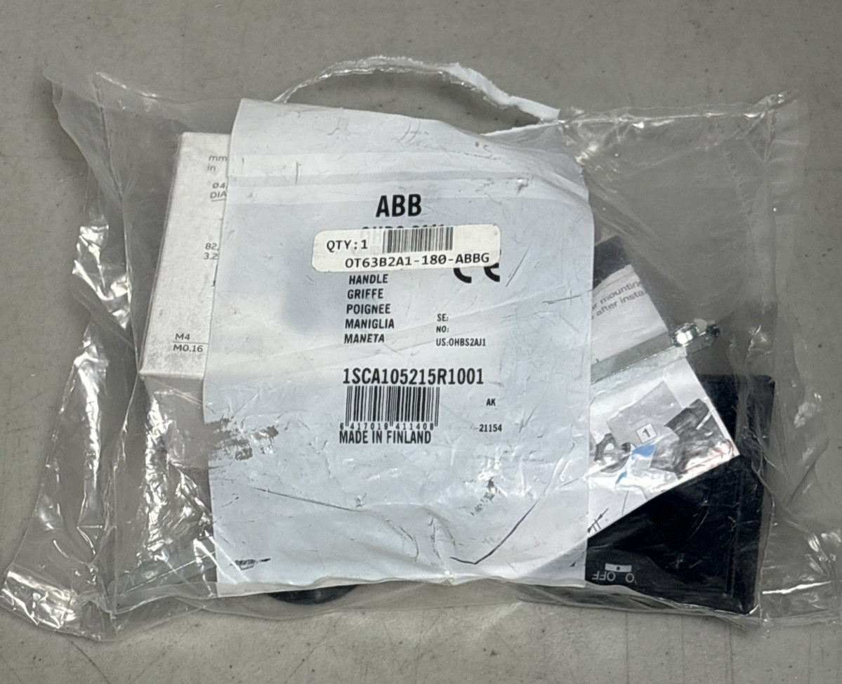 New ABB 1SCA105215R1001 OT80F3 OHBS2AJ1 Switch Disconnector w/Handle – Sealed