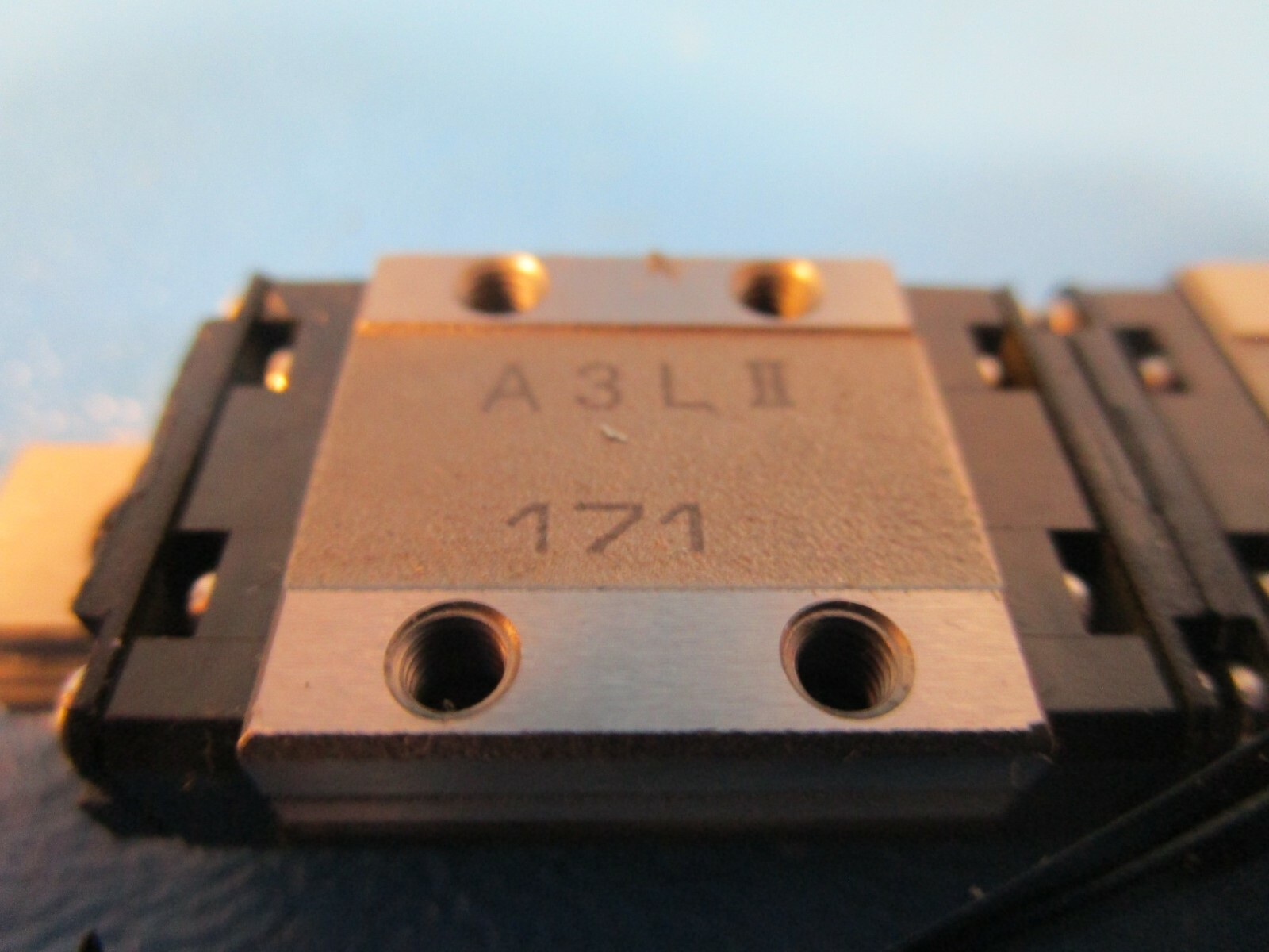 THK, 2SRS9MUUC1 + 75LPM, TWO SRS9M Linear Guide Blocks on a 75mm Rail