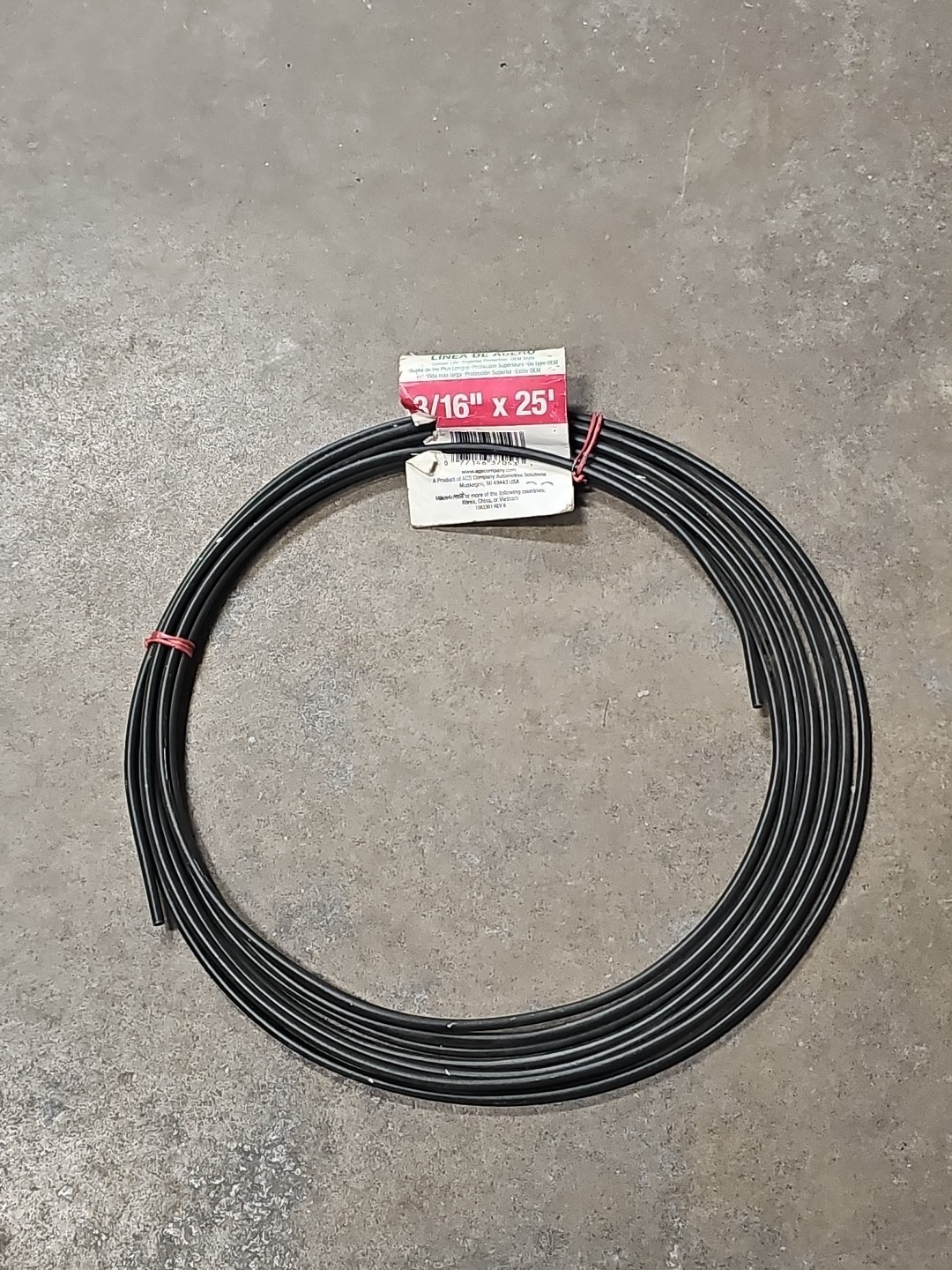 Poly-Armour 3/16″ Steel Brake Line Tubing Coil 25 Ft PVF Coated Universa