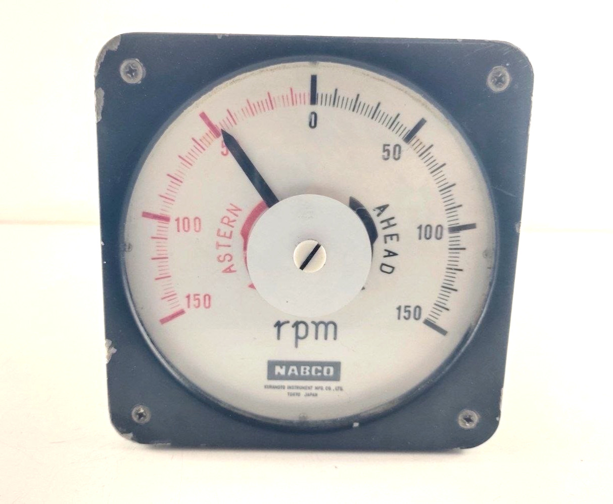 Kuramoto Instrument Nabco 74750143-03 Tachometer 0-150 RPM