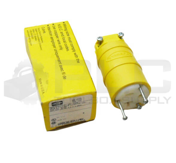 NEW HUBBELL HBL1533 INSULGRIP CONNECTOR BODY 20A 125VDC
