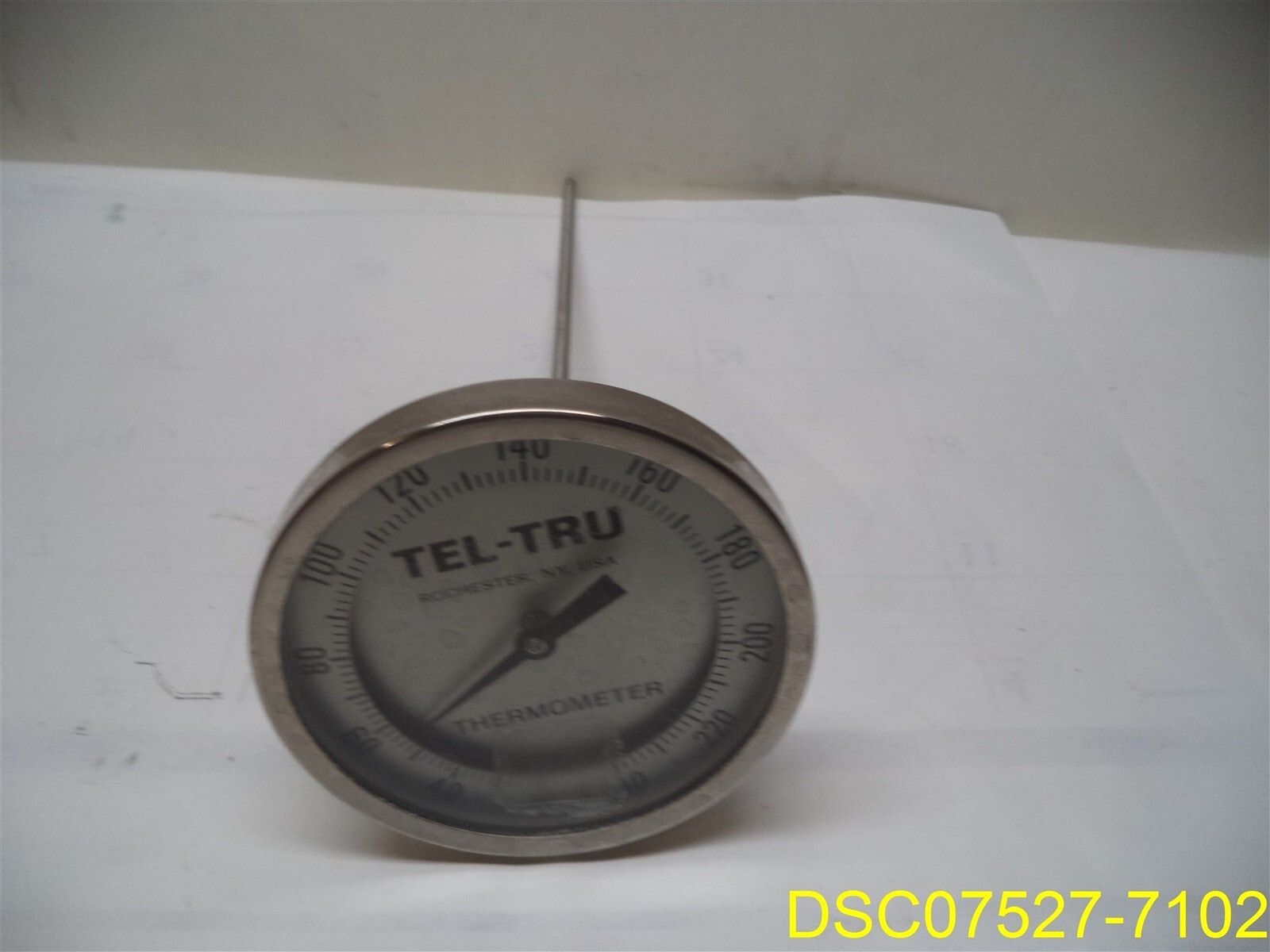 TEL-TRU GT500R THERMOMETER 20/240 F, 1/2″ NPT, 12″ Stem
