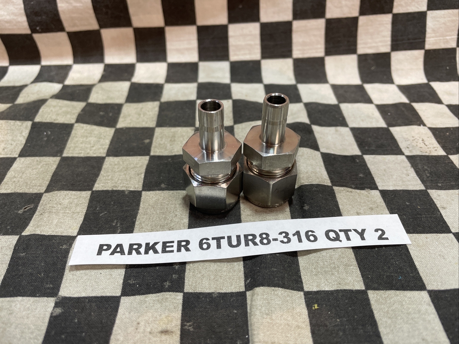 SWAGELOK SS-810-R-6, PARKER 6TUR8-316, REDUCER 1/2″ X 3/8″, LOT OF 4 #163913