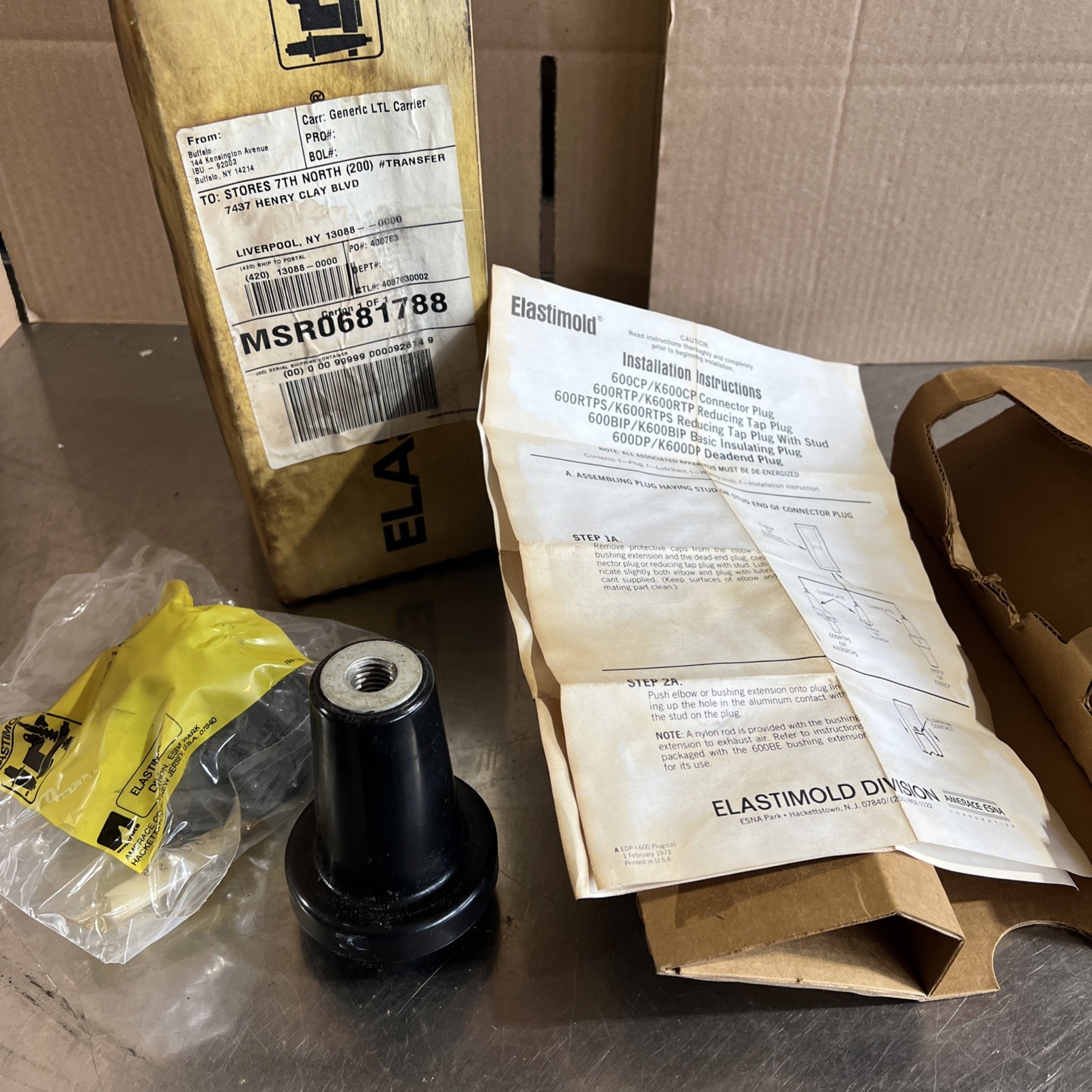 Elastimold Deadend Plug Nos Surplus