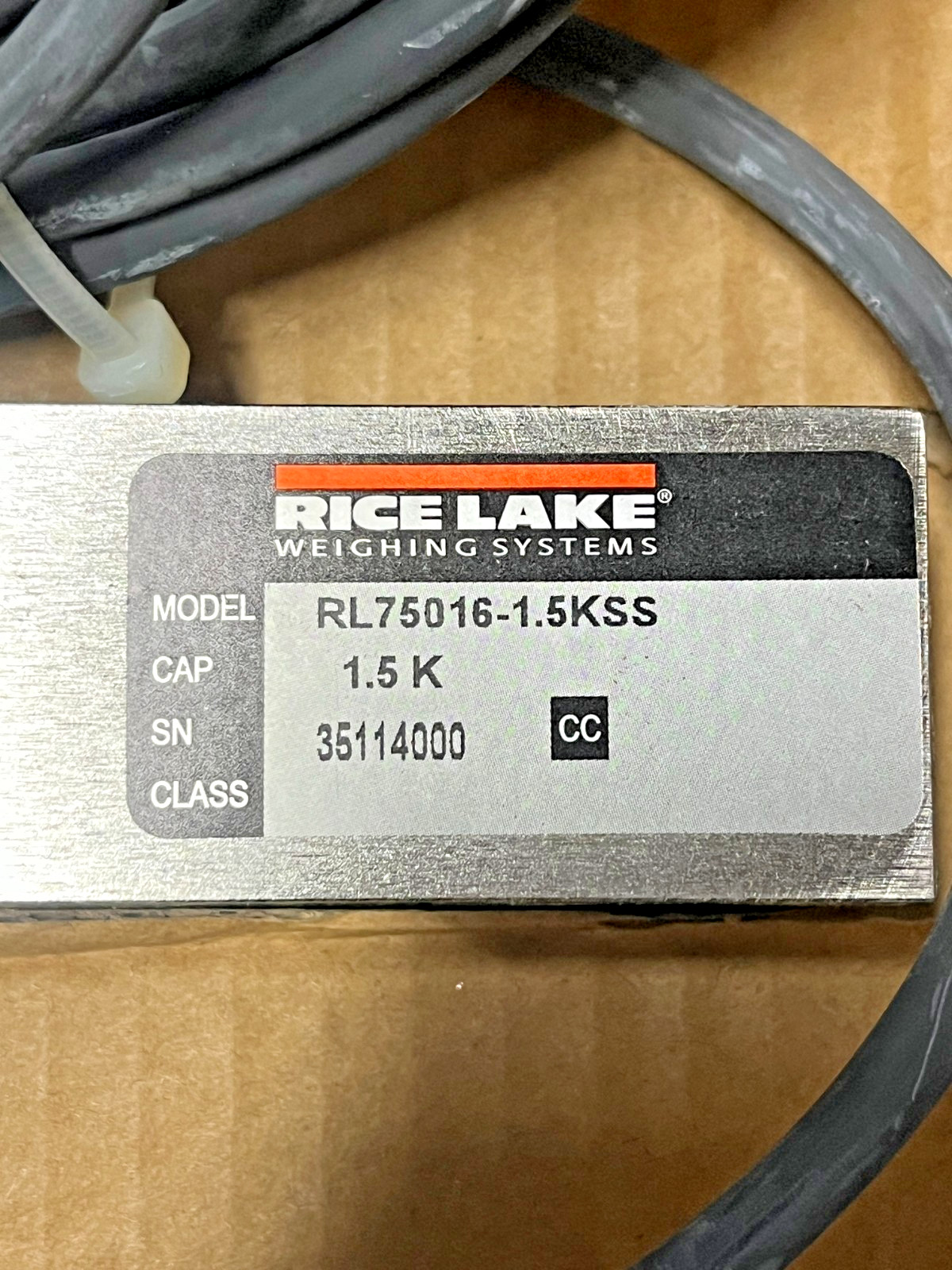 New Rice Lake RL75016-1.5KSS Load Cell 1.5K Cap 17303