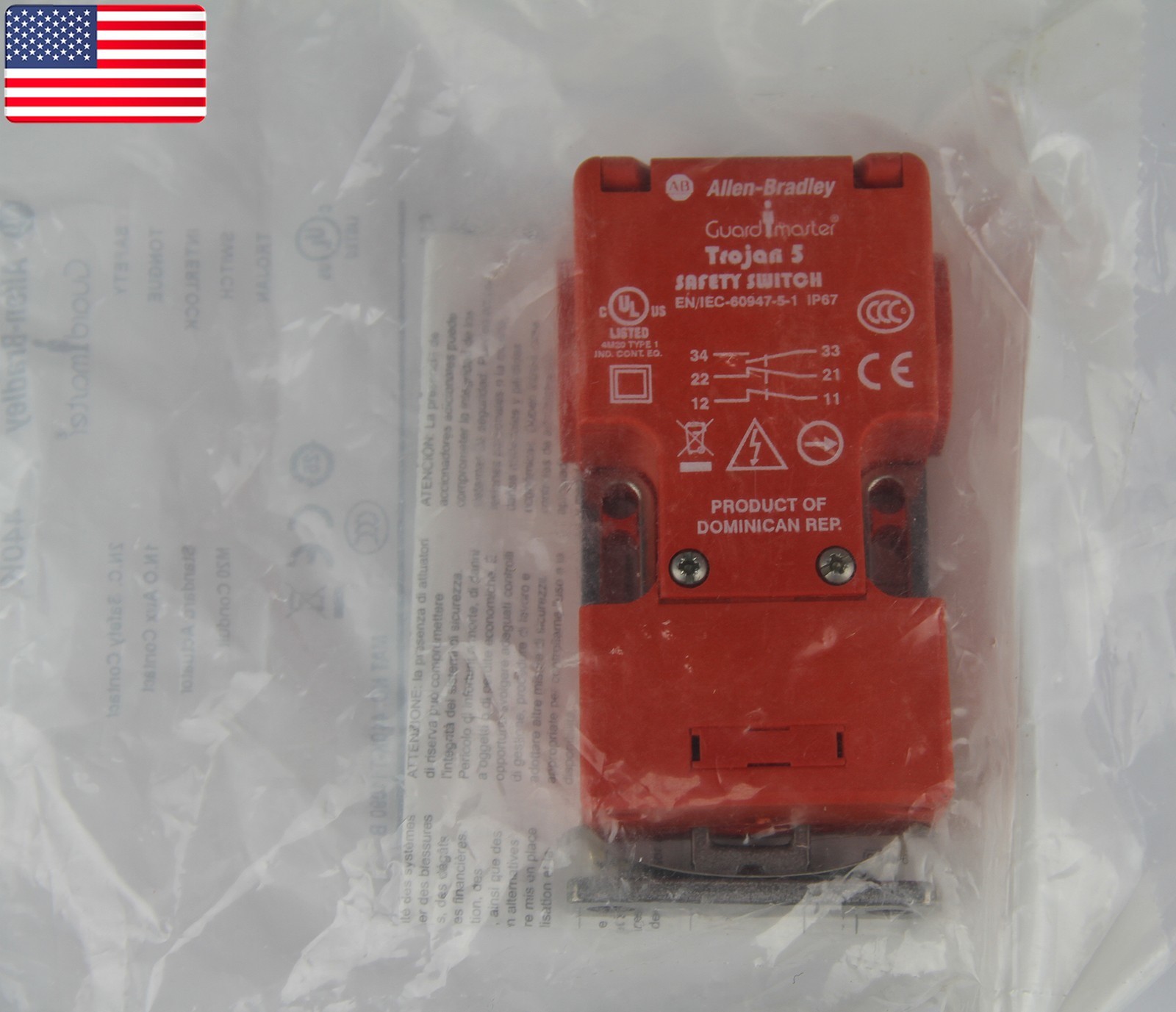 New Safety Switch for Allen-Bradley EN/IEC-60947-5-1 – US Stock