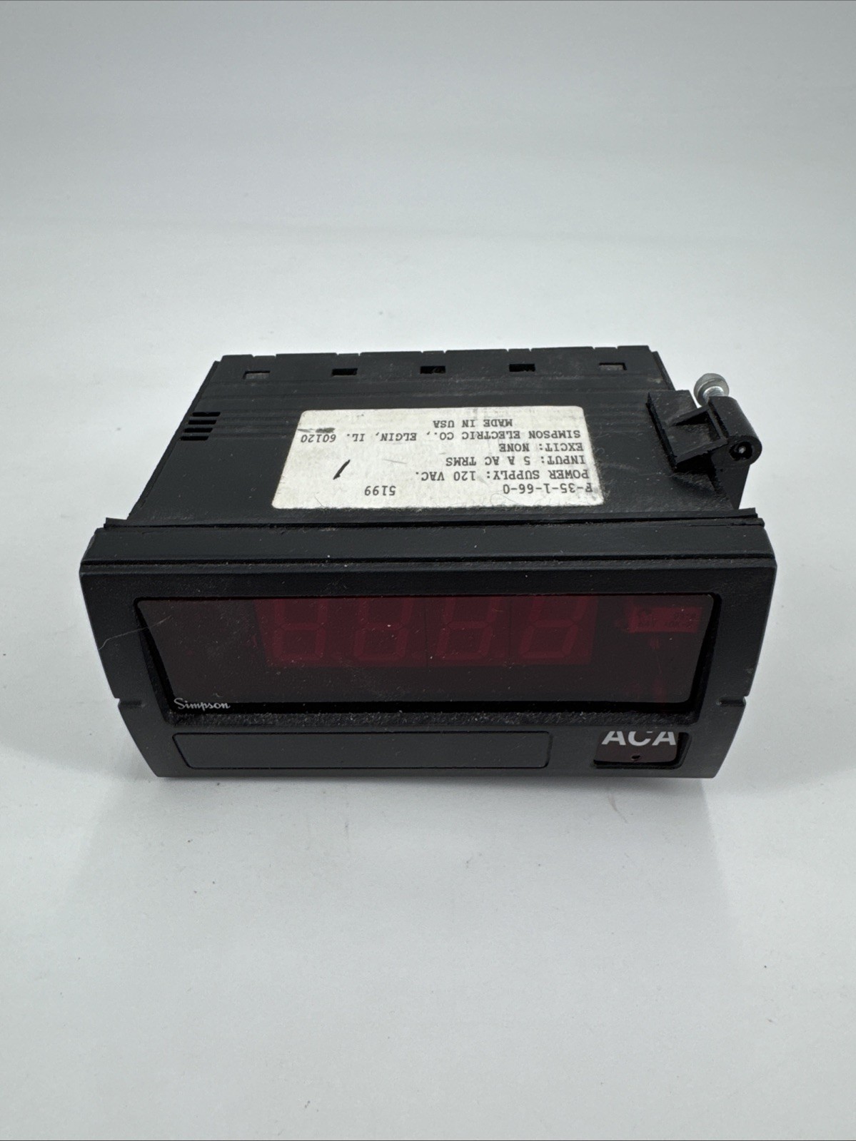 SIMPSON ELECTRIC F-35-1-66-0 120VAC Power. Made in USA. Fast Shipping.