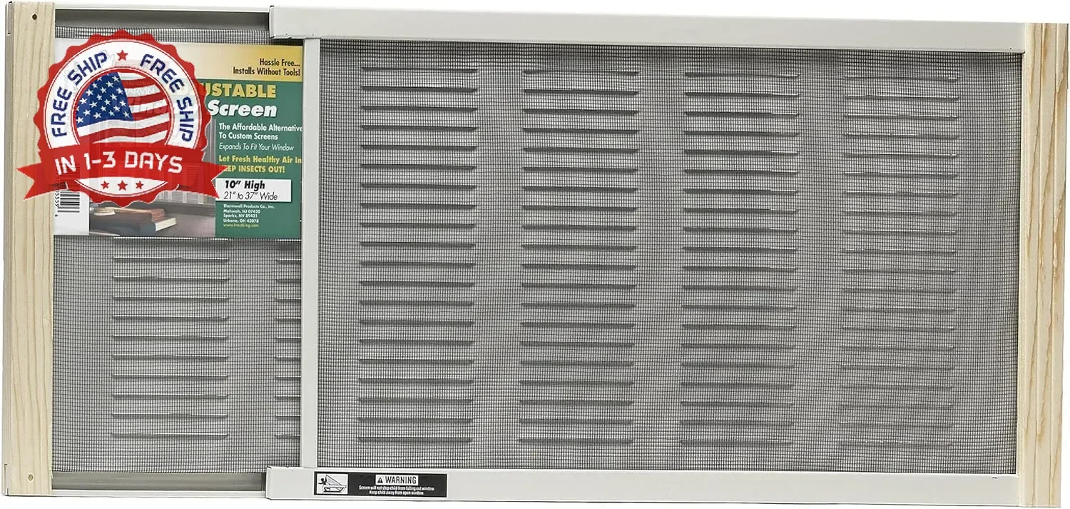 Frost King AWS1207SP WB Marvin Ventilators with Screens, 10″ High, Fits 21-37″ W