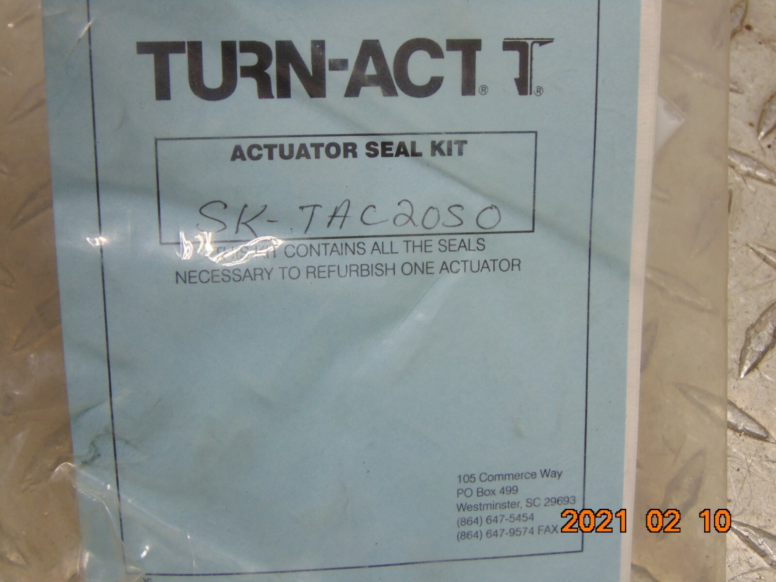 TURN-ACT SK-TAC2050 ACTUATOR SEAL KIT