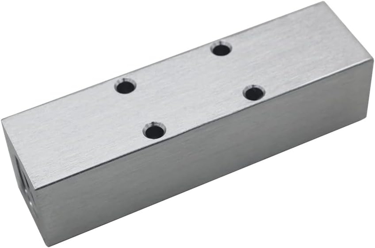Quality 3 Way 5 Port Air Manifold 1/2″ NPT Supply Port 1/4″ NPT Outport Aluminum