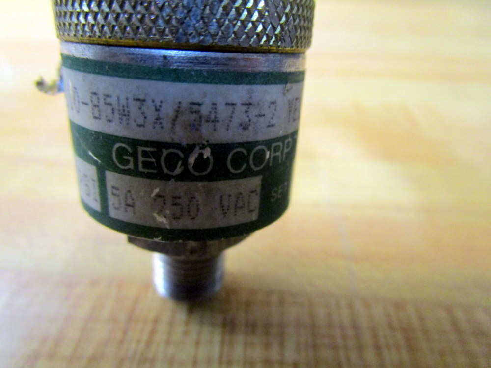 Wasco Geco P110-85W3X/5473-2 Pressure Switch P11085W3X54732