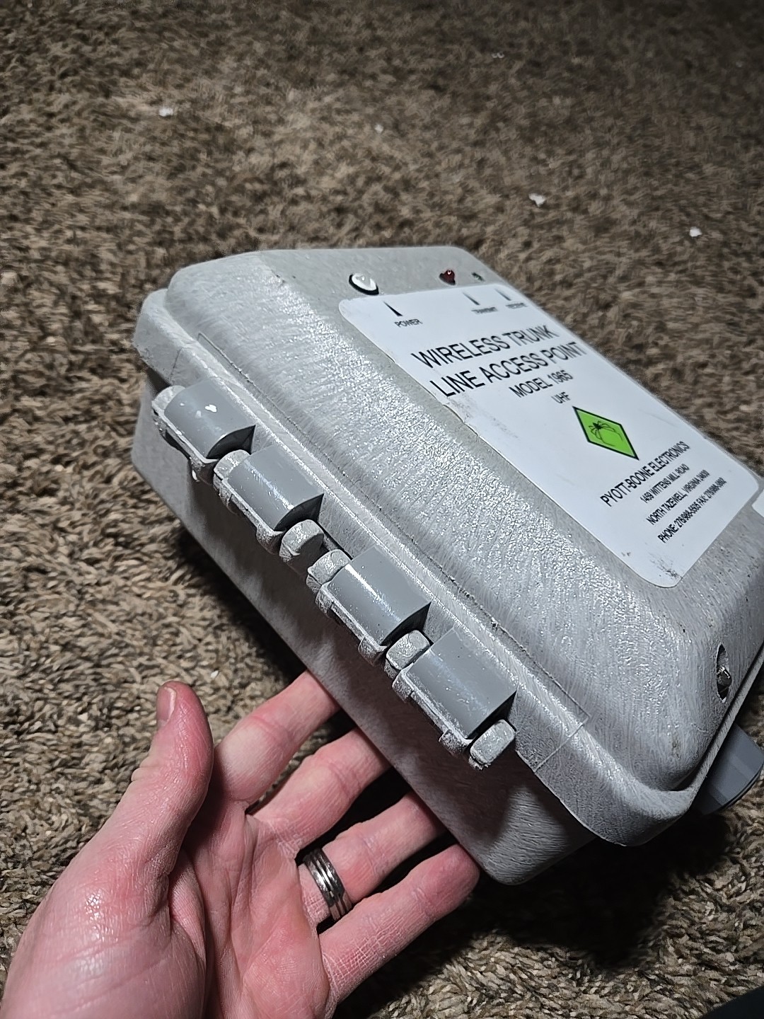 New PBE Pyott Boone Electronics Wireless Trunk Line Access Point Model 1965 UHF