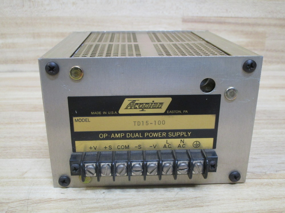 Acopian TD15-100 Dual Tracking Power Supply TD15100