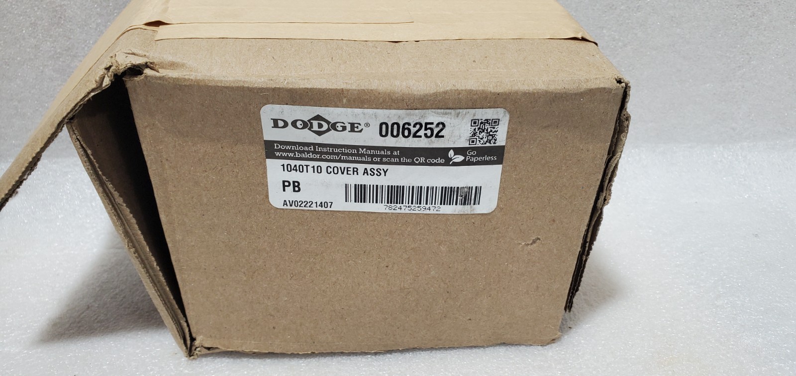 DODGE 006252 1040T10 COVER ASSEMBLE, GRID-LIGN COUPLING, NIB