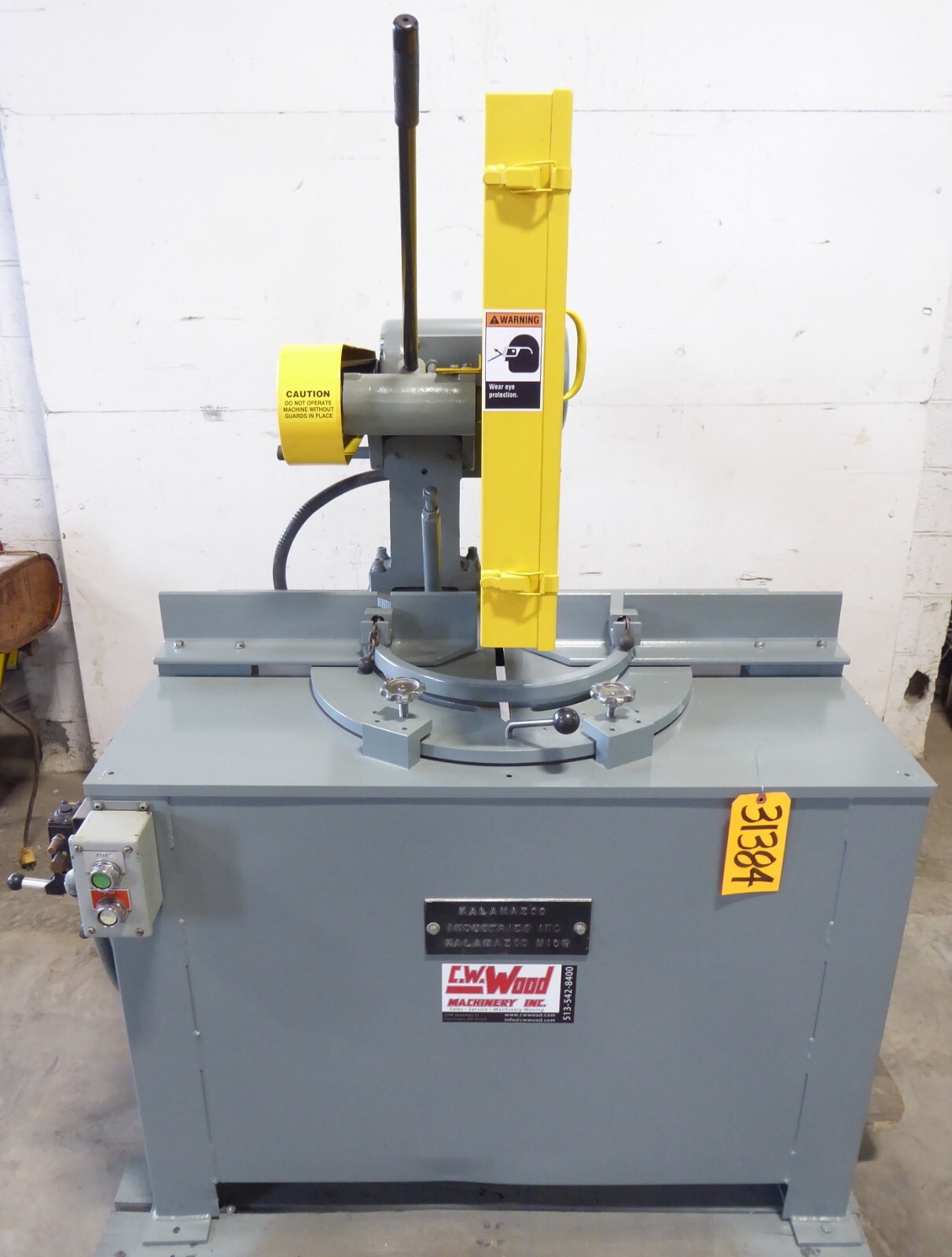 20″/22″ Kalamazoo Abrasive Saw KM20-22, Double Miter, Air Vise, 20 HP, 4″ Solids