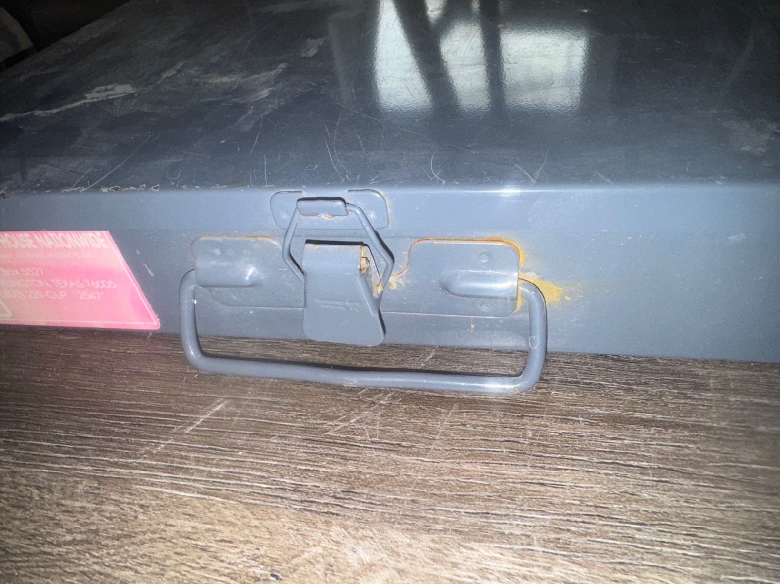 2 Metal Storage Boxes With Locking Clasps 13.5” X 9.5”