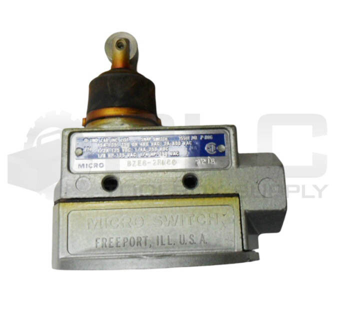 NEW MICRO SWITCH BZE6-2RN80 LIMIT SWITCH 15A 600VAC 250VDC *READ*