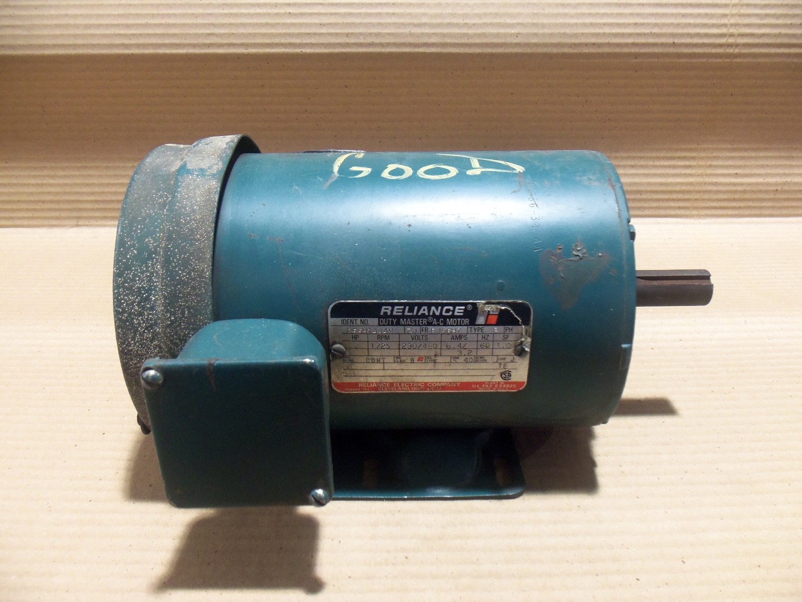 Reliance Electric P56H1444M Duty Master AC Motor Frame-FJ56HZ 3 Phase 1725RPM 23