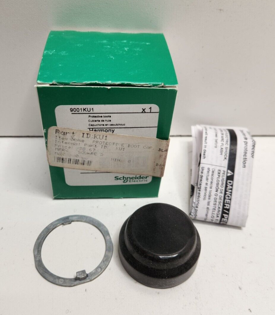NEW IN BOX! SCHNEIDER/SQUARE D BLACK PUSH BUTTON BOOT 9001KU1