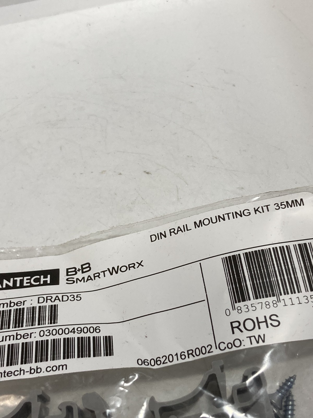 ADVANTECH DRAD35 DIN RAIL MOUNTING KIT 35MM NIB