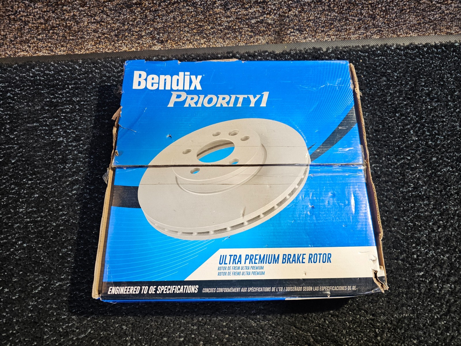 Bendix Priority1 BCR5698 Coated Front Brake Rotor for Ford Expedition 2021-2010