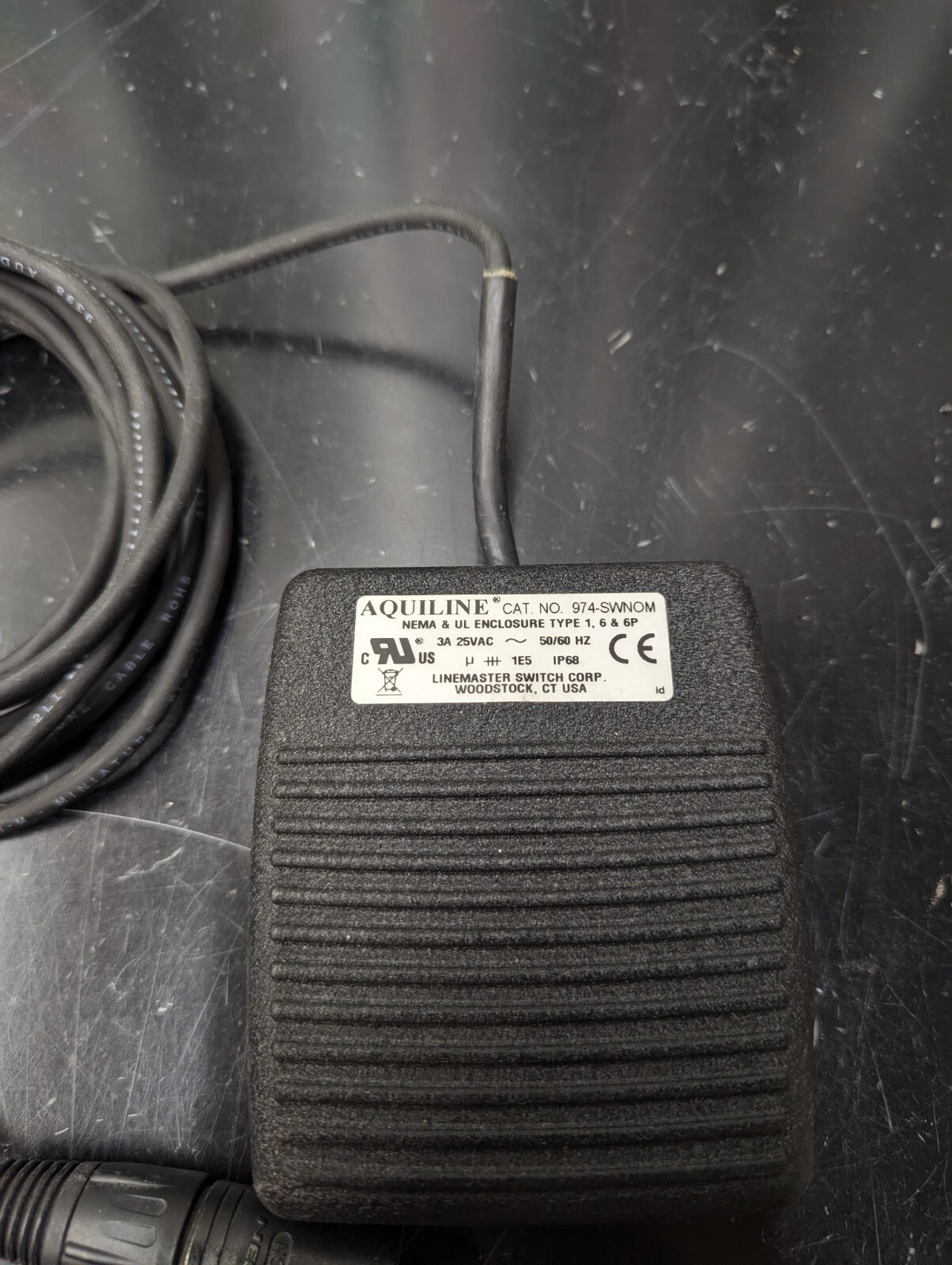 Linemaster Aquiline 974-SWNOM Footswitch Footpedal Foot Switch Foot Pedal