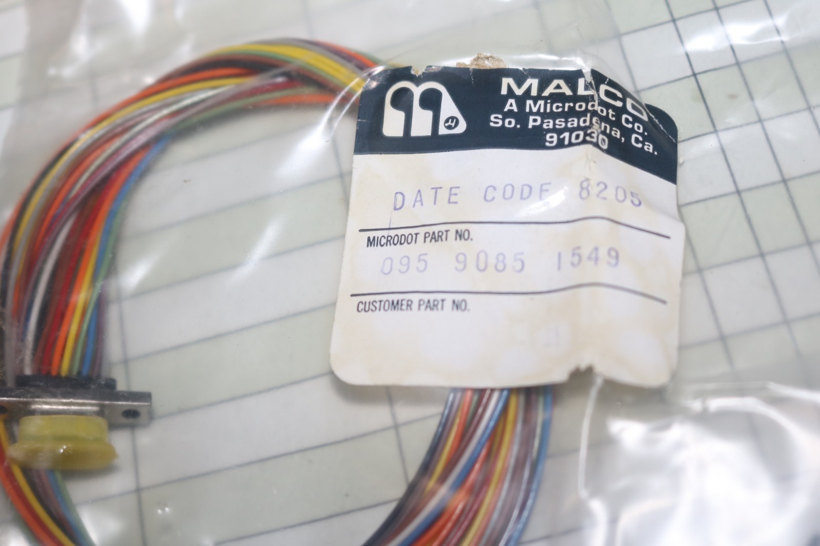 NOS USGI cable Pn 095-9085-1349 5995-01-068-8260 F-16