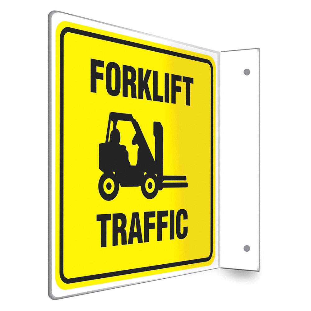 CONDOR 480W62 Safety Sign,8 inx8 in,PETG 480W62