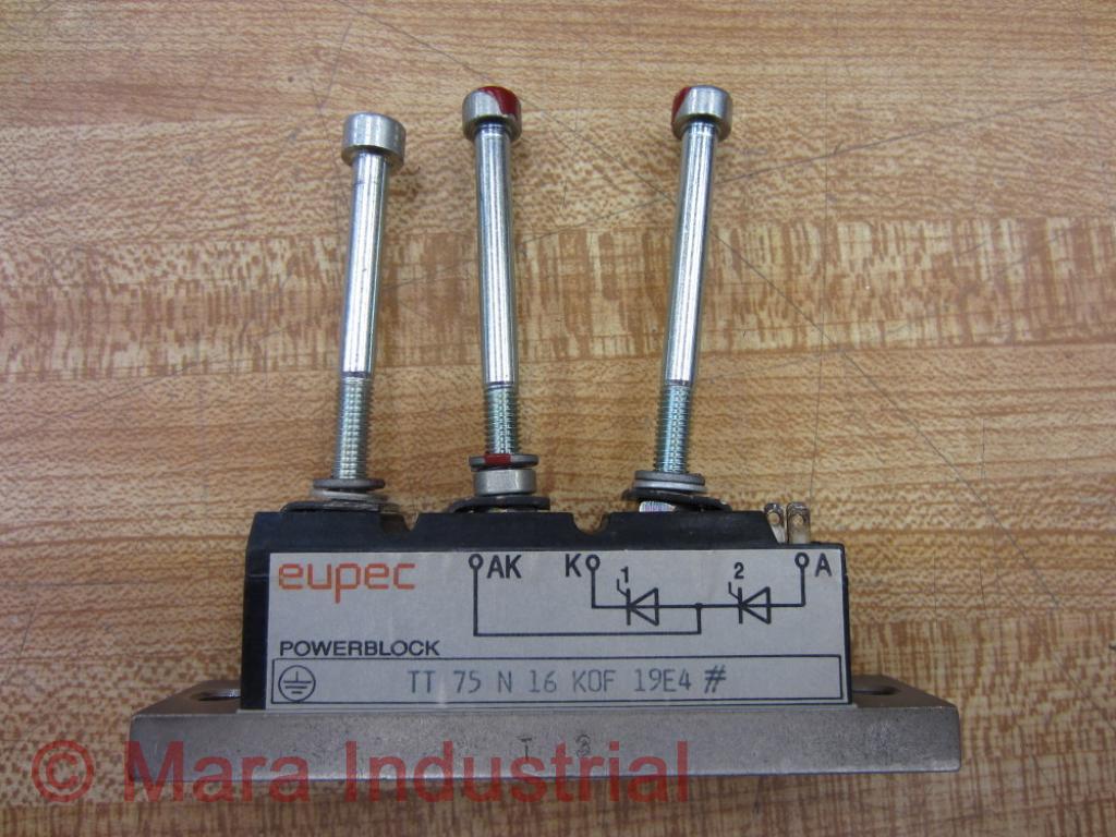 Eupec TT 75 N 16 KOF 19E4 Powerblock Thyristor Module (Pack of 3)