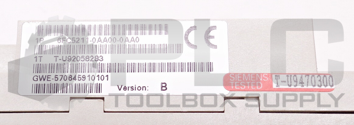 NEW SIEMENS 6FC5211-0AA00-0AA0 MODULE VERSION B