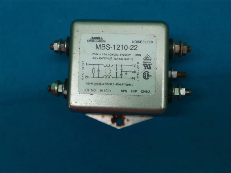 Densei-Lambda MBS-1210-22 MBS121022 Noise Filter Rusted