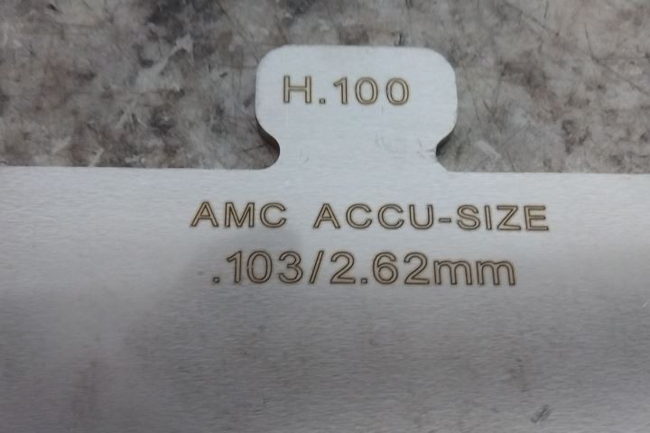 American Metals Co. H300 304 SS Size H Starter Precut Slotted Shim Kit