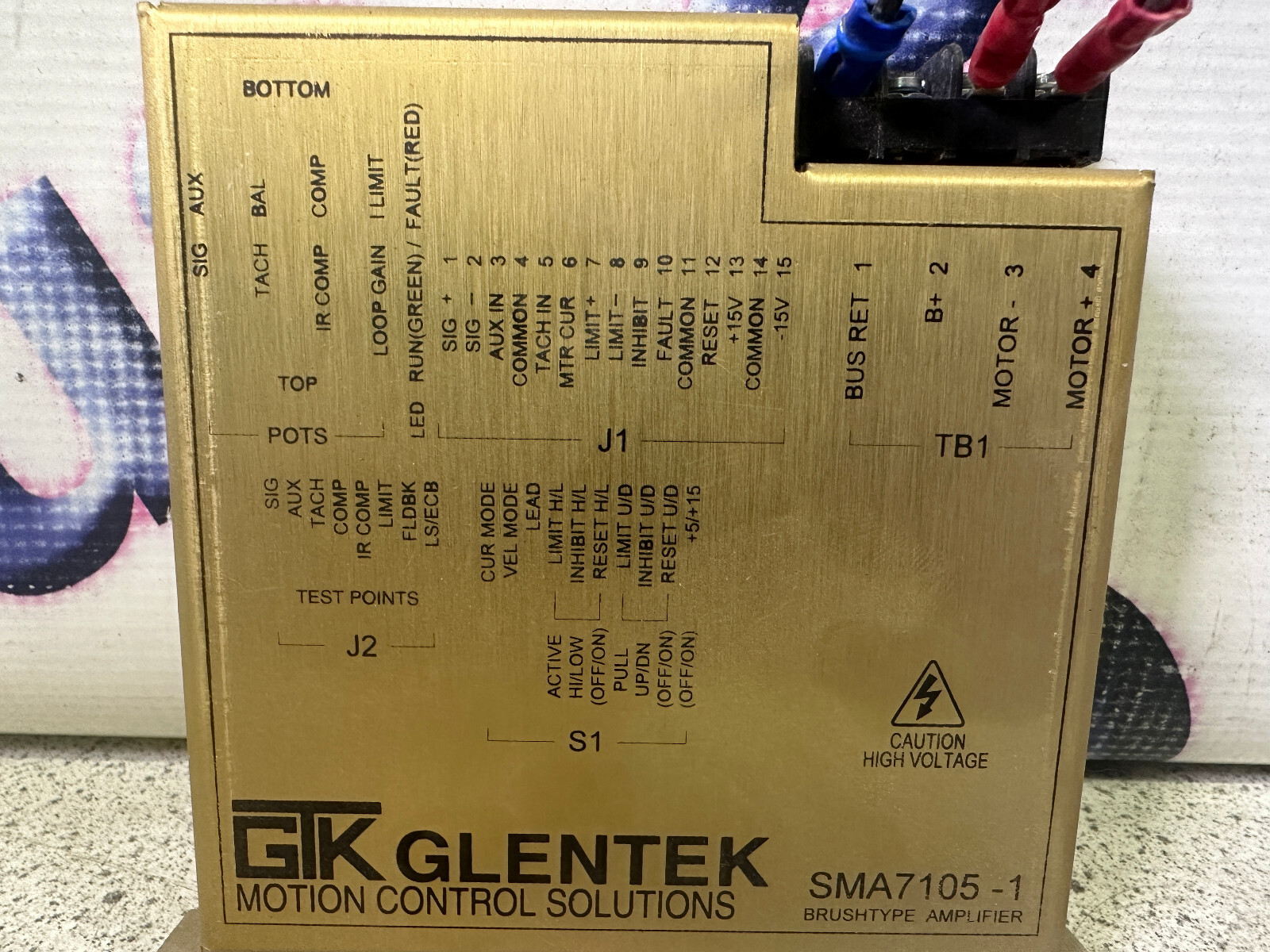 Glentek SMA7105-018-001A-1 REV-A Brushtype Amplifier