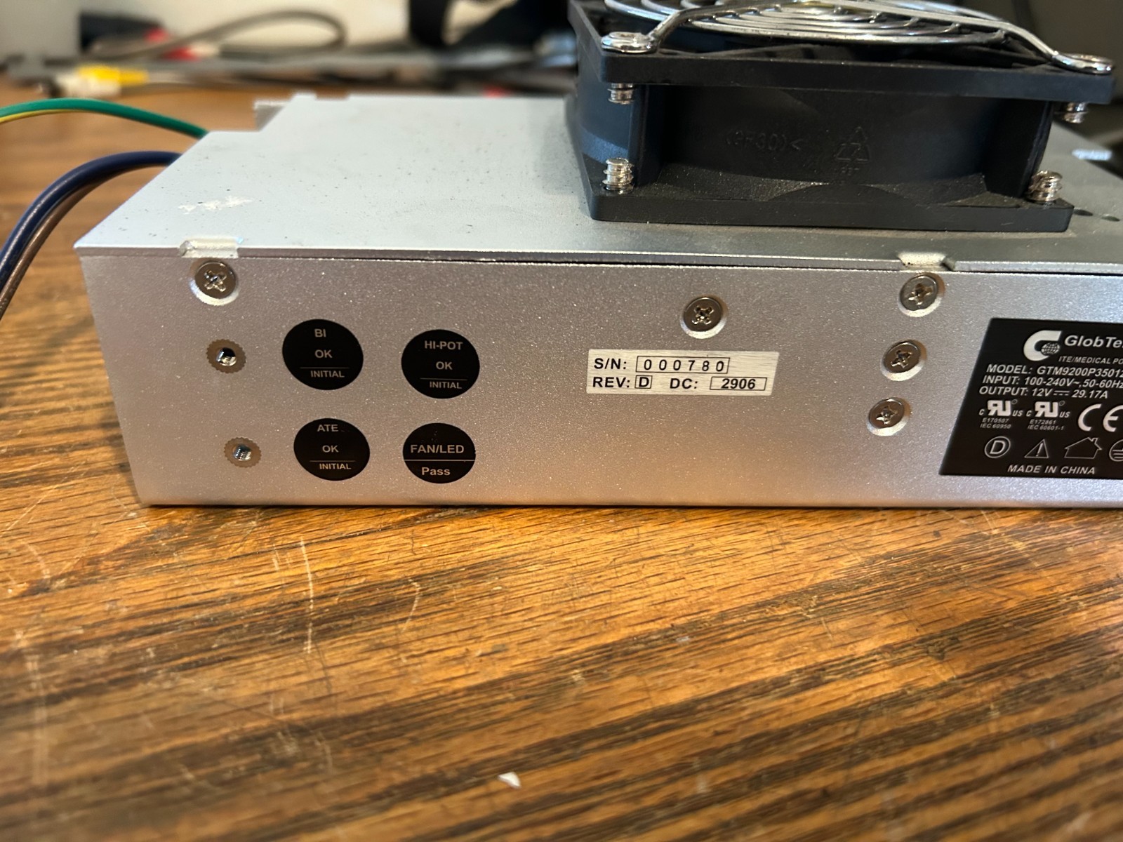 Working 12V, 29A Power Supply, GlobTek GTM9200P35012-S, 350W, from Crestron