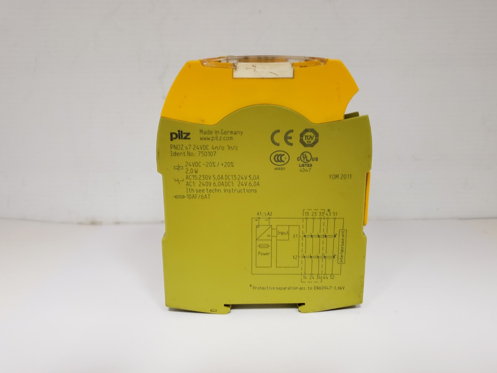 PILZ PNOZ S7 24VDC 4N/O 1N/C SAFETY RELAY (750107)